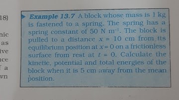 Example 13.7 Oscillations