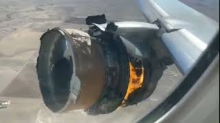 ユナイテッド航空の爆発炎上エンジントラブル。Ｂ７７７エンジンブレードの破断事故。