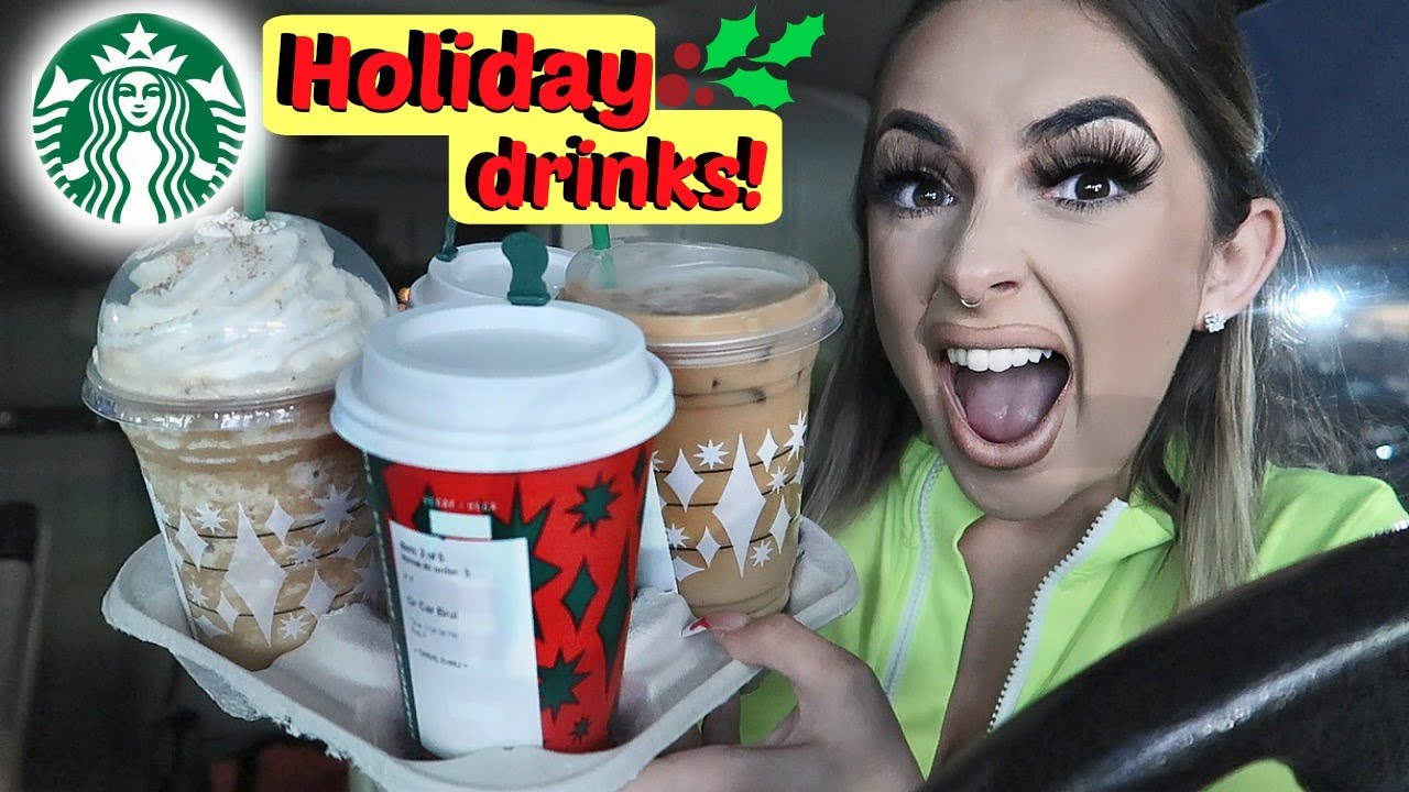 Trying Starbucks HOLIDAY 2020 Drinks!!! 