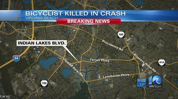 Bicyclist dies after being hit by vehicle in Virginia Beach
