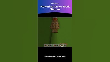 Easy Minecraft build - small azalea work station. #minecraft #minecraftbuilding #shorts #gaming