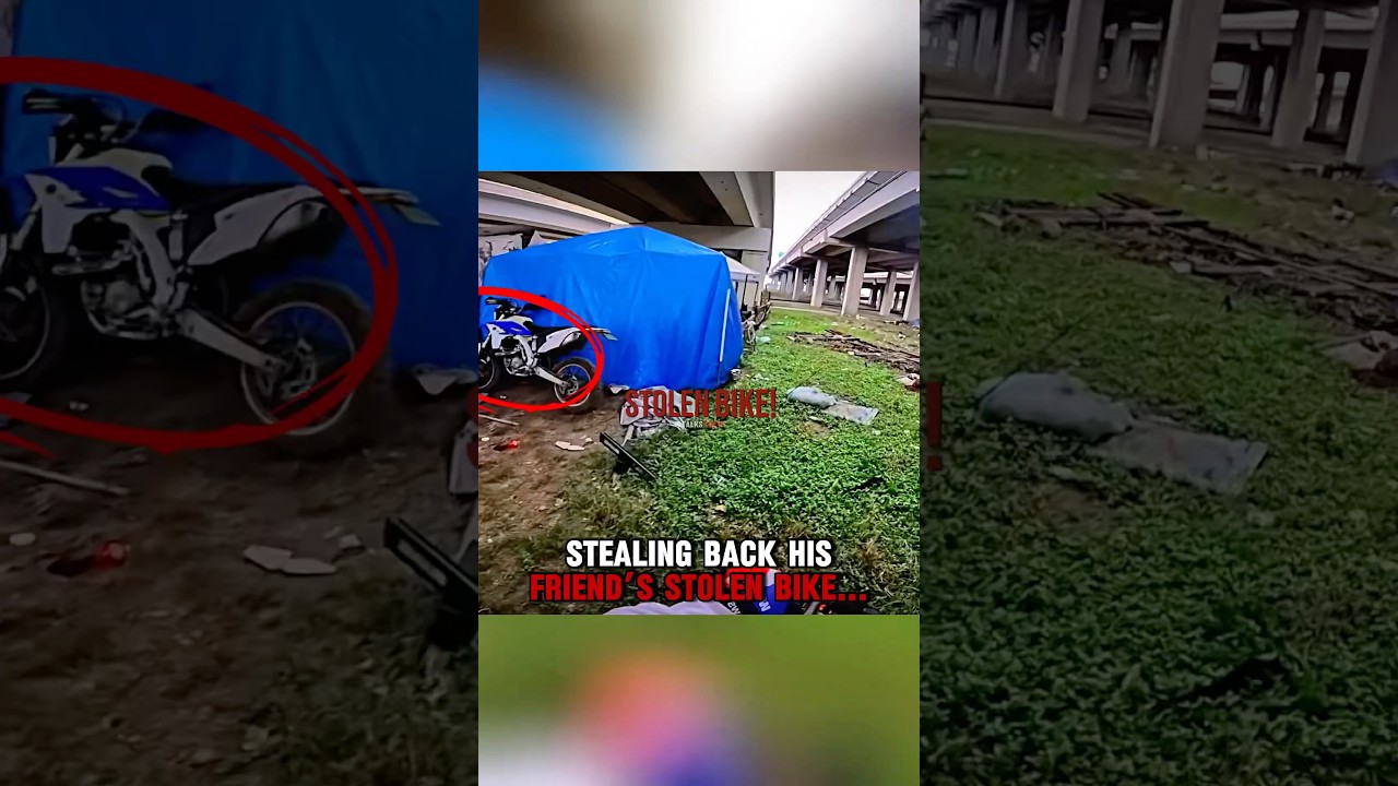 STEALING BACK his friend’s stolen bike‼️🤯