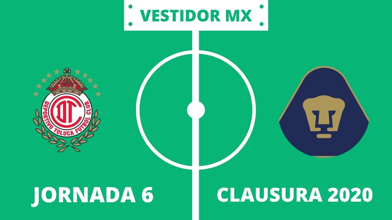 TOLUCA VS PUMAS JORNADA 6 CLAUSURA 2020 - YouTube