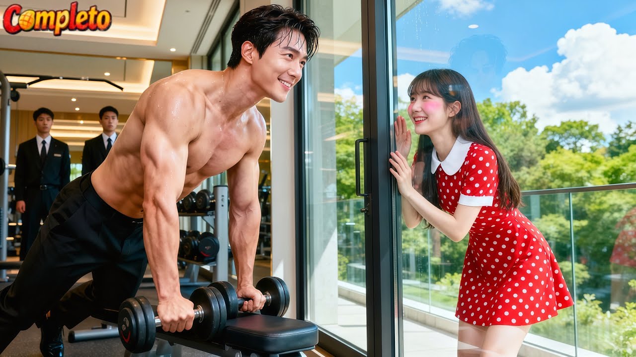 Pobre chica espió al CEO haciendo ejercicio — ¡pero él la vio,no se enfadó&se enamoró de su audacia!