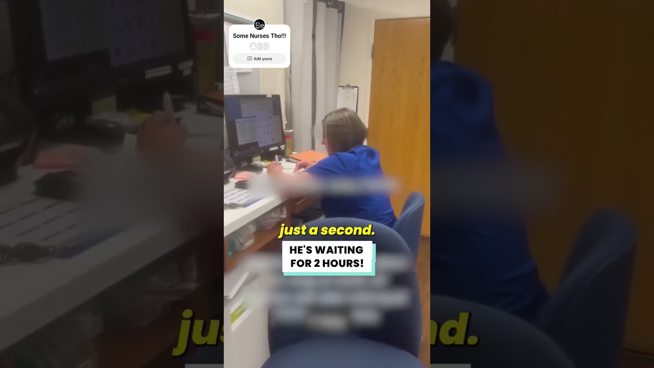 Ленивая медсестра мгновенно получает карму на работе 