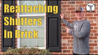Attaching Shutters To Brick Homes