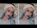 Contemporary Elsa Makeup Tutorial (HALLOWEEN) / YES PLEASE Palette Review  | Rutele