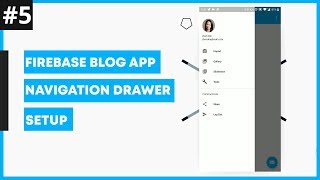 Community Blog App #5 : Navigation Drawer Setup part1 :Nav Header Update | Android Studio Tutorial screenshot 5