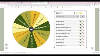 Picker Wheel #2 SHINYYYYYYYY