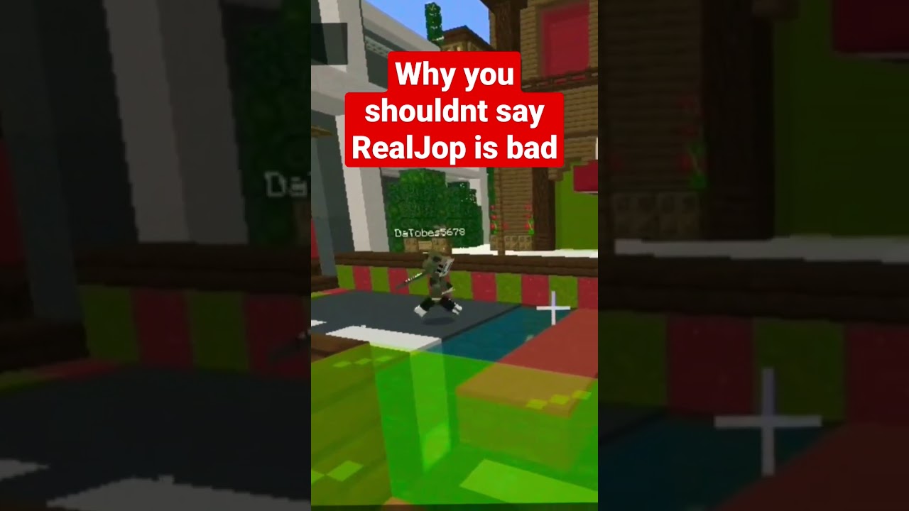 Why you should NEVER say RealJop is bad at Minecraft.