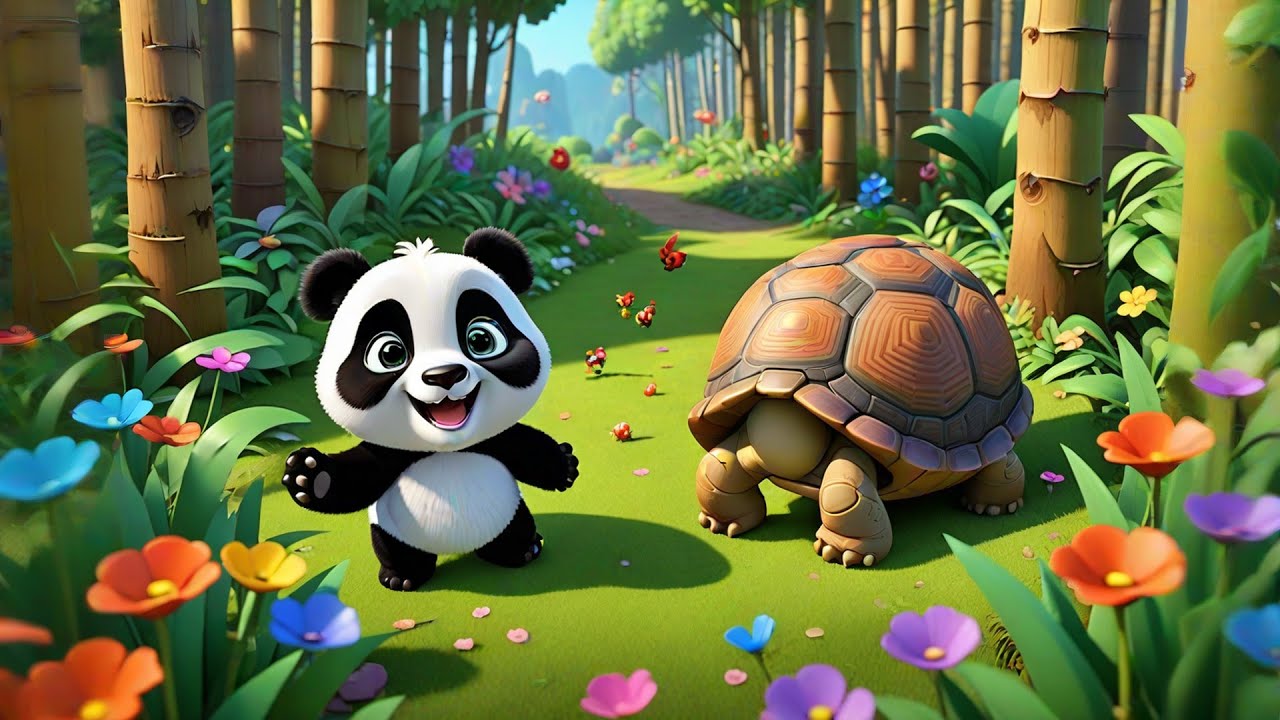 Polly Panda Waves Hi + More Nursery Rhymes & Kids Songs