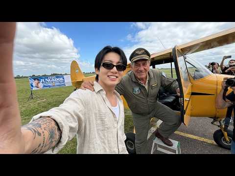 Jungkook Shares a Moment with a Plane Banner Pilot in Argentina
