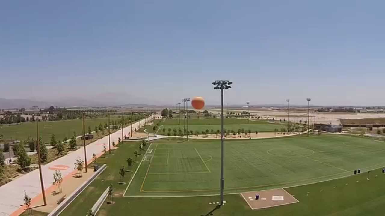 Practicing Flying At Orange County Great Park Soccer Field DJI Phantom 2 Vision+ R/C