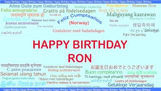 Ron   Languages Idiomas - Happy Birthday
