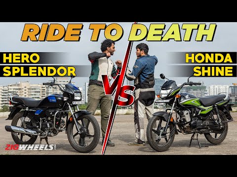 Ride To Death | Hero Splendor Plus vs Honda Shine 100 | ZigWheels @zigwheels