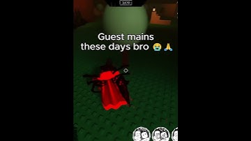 Guest 1337 is on top untill you get counter baited  #roblox #robloxedit #memes #forsaken