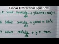 Linear Differential Equations|| Example 5 , 6 , 7 || B.Sc Mathematics