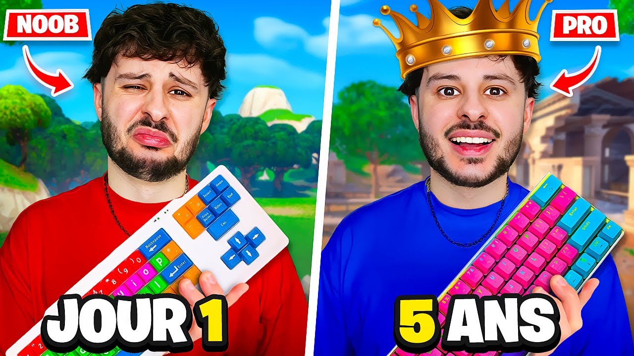 Mon ÉVOLUTION après 5 ans de CLAVIER SOURIS ! (tu vas être choqué)