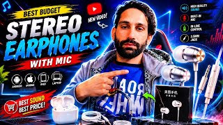 🎧 Best Stereo Earphones With Mic | Clear Sound & Deep Bass 🔥#Earphones #StereoEarphones #