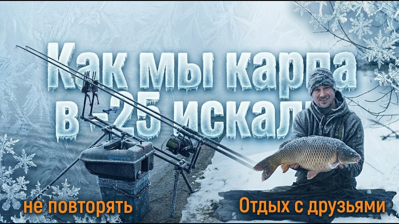 РЫБАЛКА В АДСКИЙ ХОЛОД ❄️ Поиски КАРПА зимой на АЭС в -30☃️😣🙃