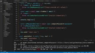 MERN Stack Course - MongoDB, Express, React and NodeJS|18-Login User Server|004 Login Controller