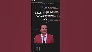 Programador senior revisando mi código