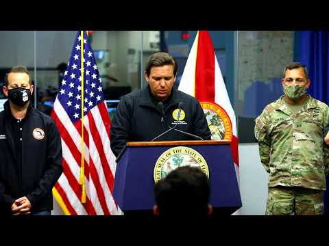Governor Ron DeSantis Holds Press Conference Regarding Hurricane Sally