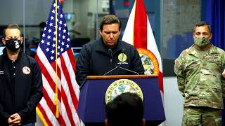 Celebrity Governor Ron DeSantis Holds Press Conference Regarding Hurricane Sally Profile
