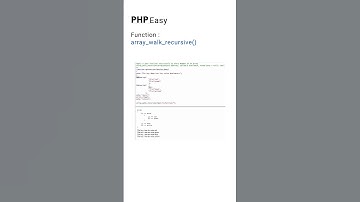 array_walk_recursive php function