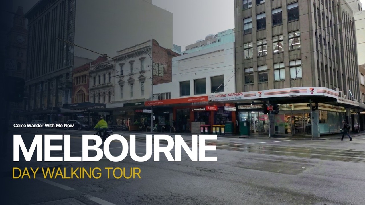 Melbourne Evening Walk - Sunset to City Lights - 4K