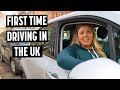 Americans First Time Driving in the UK - United Kingdom Road Trip Begins!