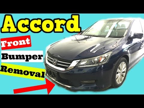 2013- 2015 Honda Accord Front Bumper Removal How to Remove Replace Install