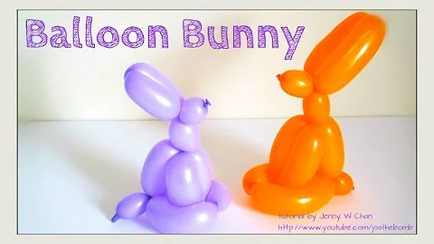 Easter Crafts - How to Twist a Balloon Animal Easter Bunny / Rabbit - Balloon Modeling - Easy