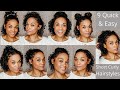 9 Quick & Easy Short Curly HairStyles!!