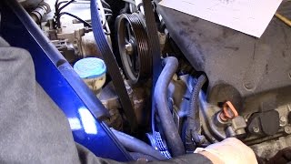How to replace the drive belt on a 2006 Acura TL 2006 Acura Tl Belt Routing