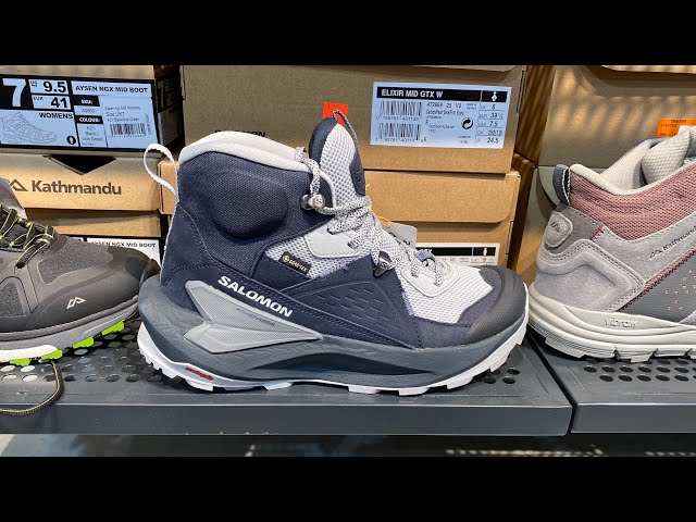 スニーカー Salomon Elixir Mid GTX W Carbon Pearl Blue Flint Stone Salomon Elixir Mid GORE-TEX (Carbon/Pearl Blue/Flint Stone