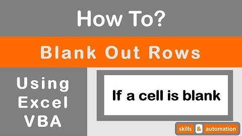 [Q & A Response ]Excel VBA: How to Blank Out Row if a Cell in the Row is Blank || 3 Techniques