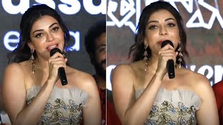 Kajal Agarwal Cute Speech at Satyabhama Musical Evening Event | The Bharat Media