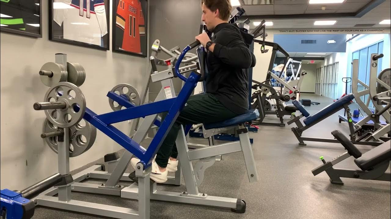 Machine chest supported Row Pronated HDL YouTube