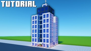 Minecraft Tutorial: How To Make A Modern Hotel Part 1 "City Tutorial"