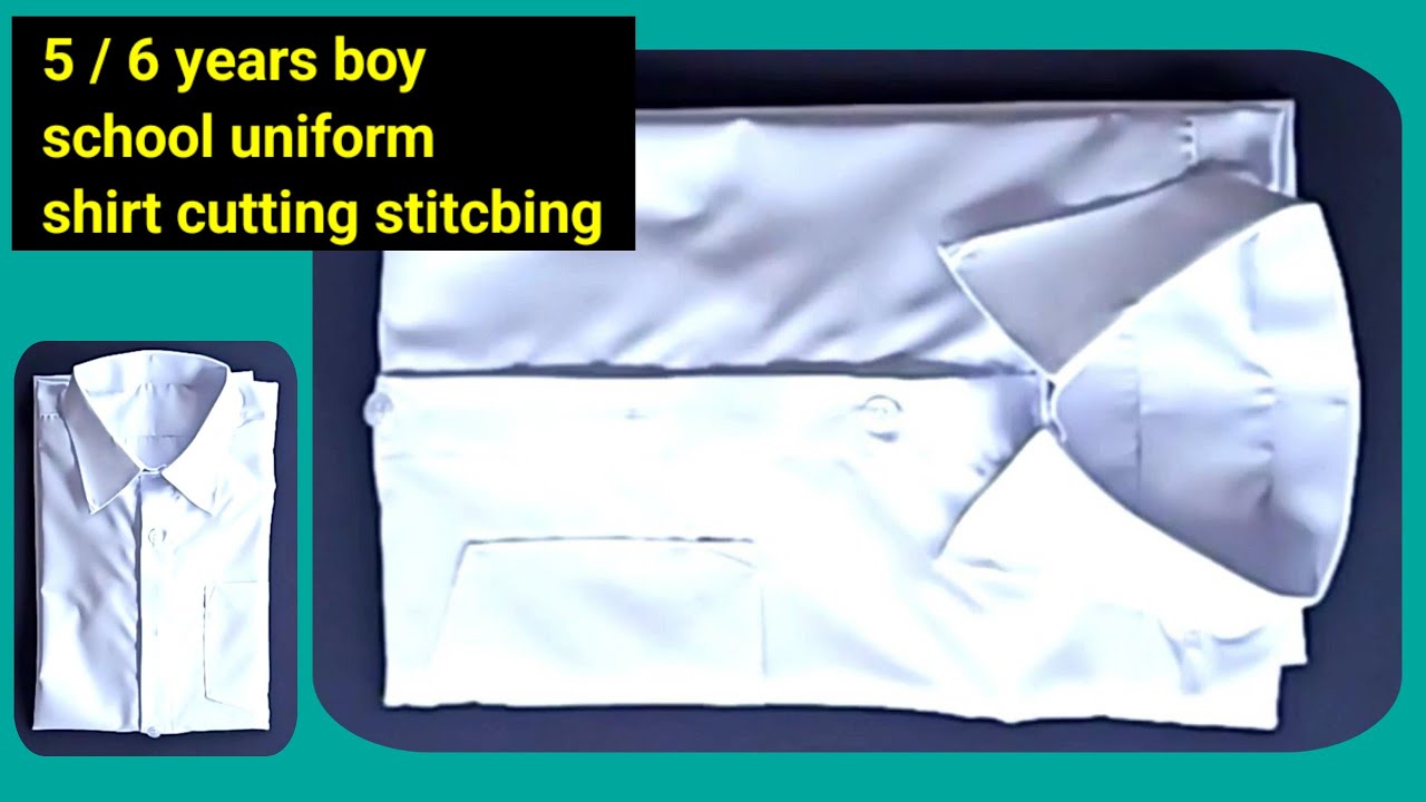 School uniform shirt for 5/6 years boy 3rd std boy shirt cutting