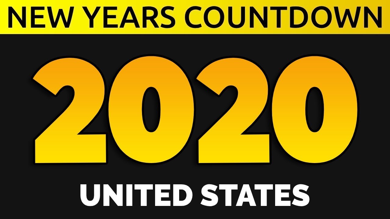 New Year&#039;s Countdown 2020 - ALL U.S. Time Zones | LIVE - YouTube