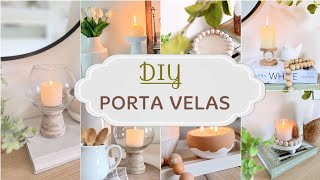 5 Ideas para Elaborar PORTA VELAS Decorativos para tu CASA. DIY Decorations