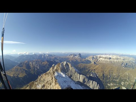 [FULL FLIGHT] PARAGLIDING Dolomites 2021-10-16