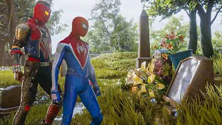 Peter and Miles Have Different Dialogue Visiting Aunt May's Grave During Story Mode