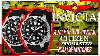 A Tale Of Two Invicta Citizen Promaster Homage Watches! | 44832 & 44834 Unbox & Review