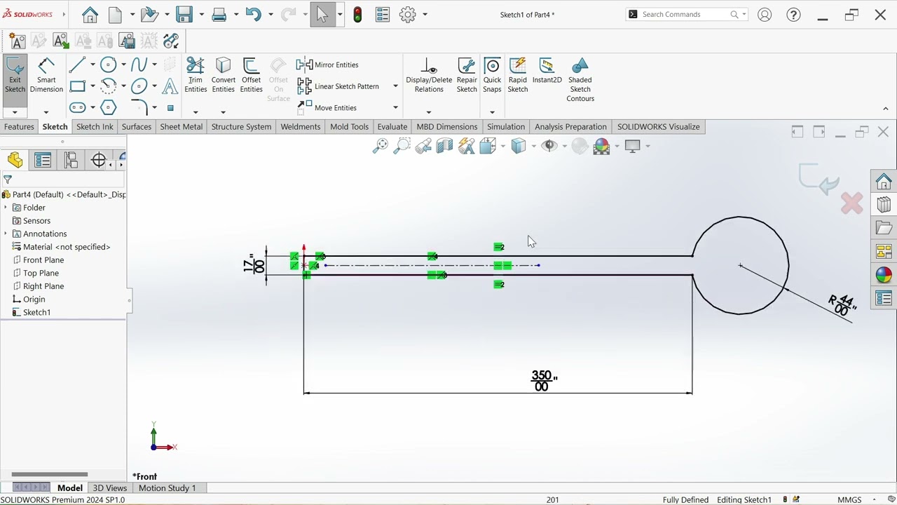 (Piston B Excavator) Mastering Blocks in SolidWorks: 2D  Design Essentials