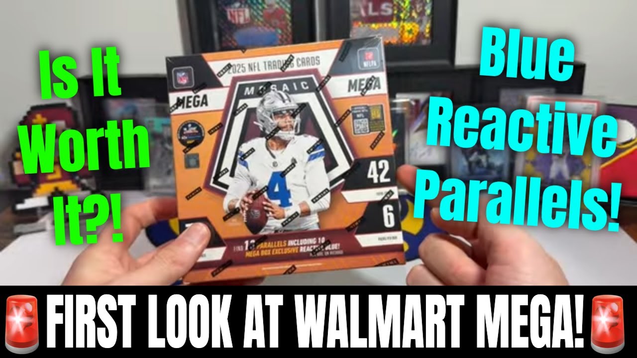 🚨FIRST LOOK🚨* AT THE 2025 MOSAIC FOOTBALL MEGA BOX FROM WALMART
