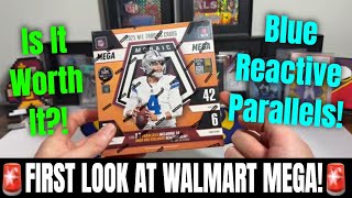 *🚨FIRST LOOK🚨* AT THE 2025 MOSAIC FOOTBALL MEGA BOX FROM WALMART!! BLUE REACTIVE PARALLELS!