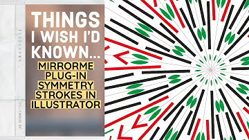 How To Symmetry Strokes Using Free MirrorMe Plugin In Adobe Illustrator